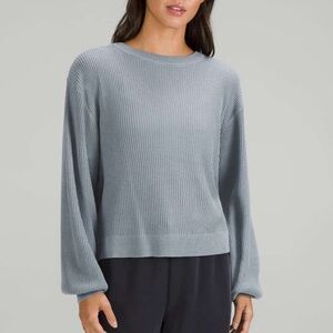 Lululemon Reversible Crossover Sweater in Chambray